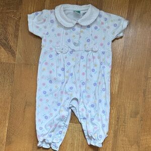 Vintage McBaby Floral Print Kids One Piece